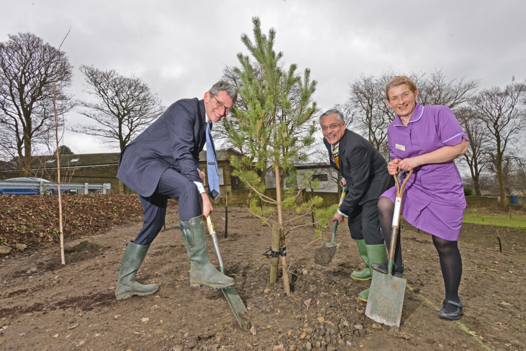 Tree planting day at Bradford Royal Infirmary