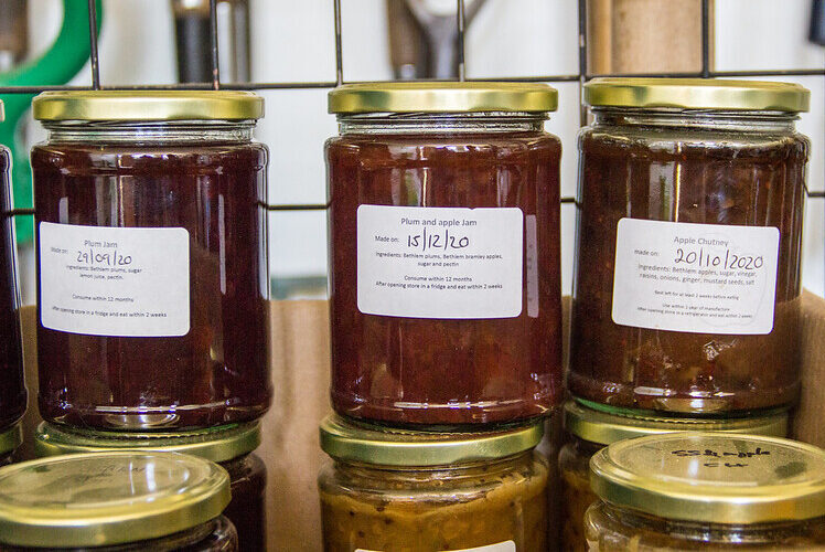 Preserves made with fruit from the Bethlem orchard