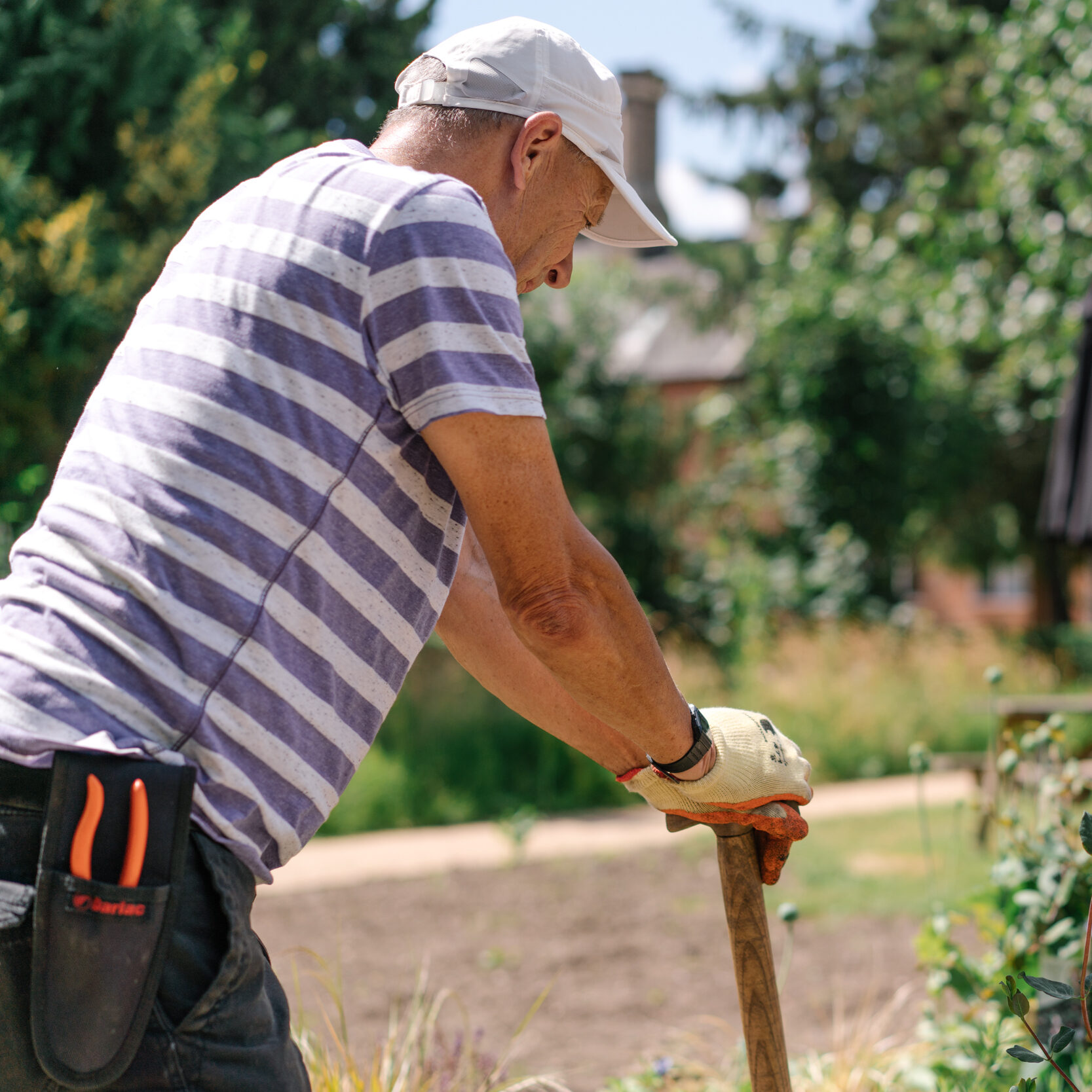 Garden volunteers at Glenfield Hospital, Leicester