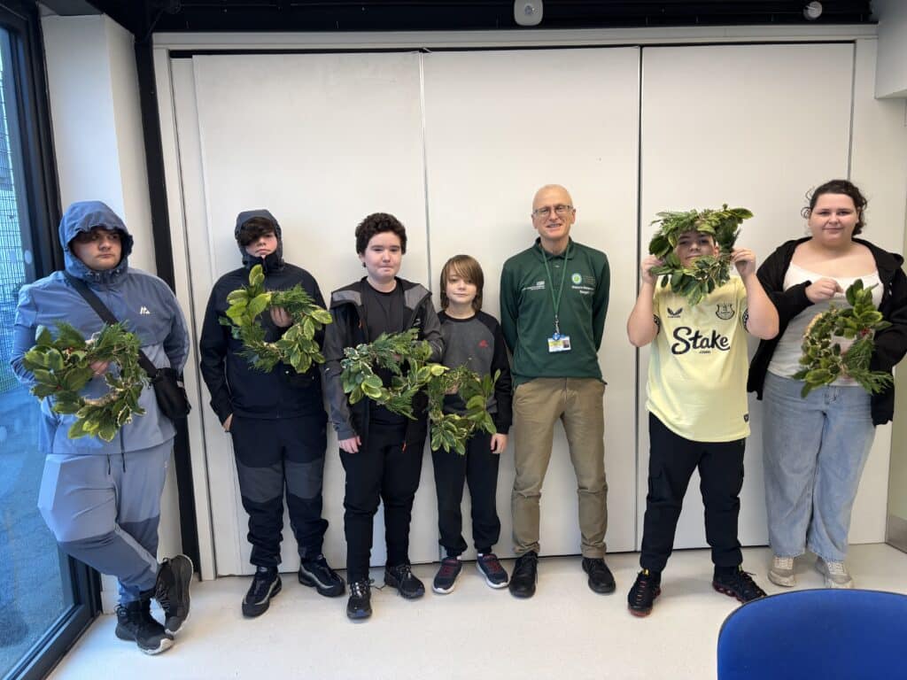 Wreath making with Ranger NIck White at The People's Place